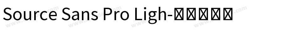 Source Sans Pro Ligh字体转换